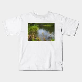 Ducks on the lake Kids T-Shirt